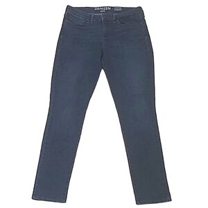 Levi's Denizen Modern Skinny Ankle Jeans Dark Wash Mid Waist Rise Crop Denim